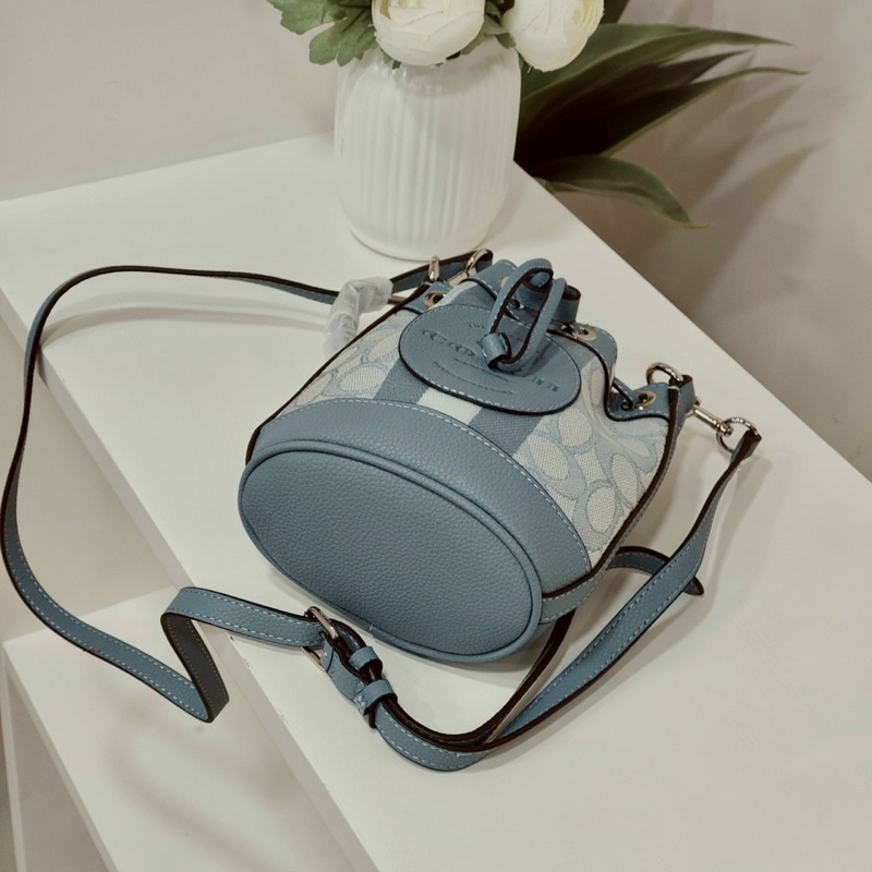 Sẵn  - Túi Coach  bucket mini dempsey - nhiều màu