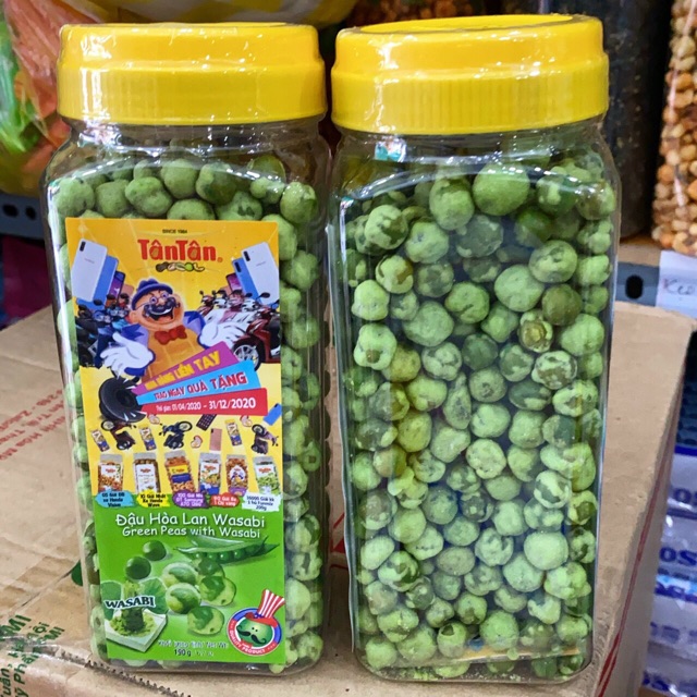 HỦ 190gr ĐẬU HÀ LAN WASABI TÂN TÂN