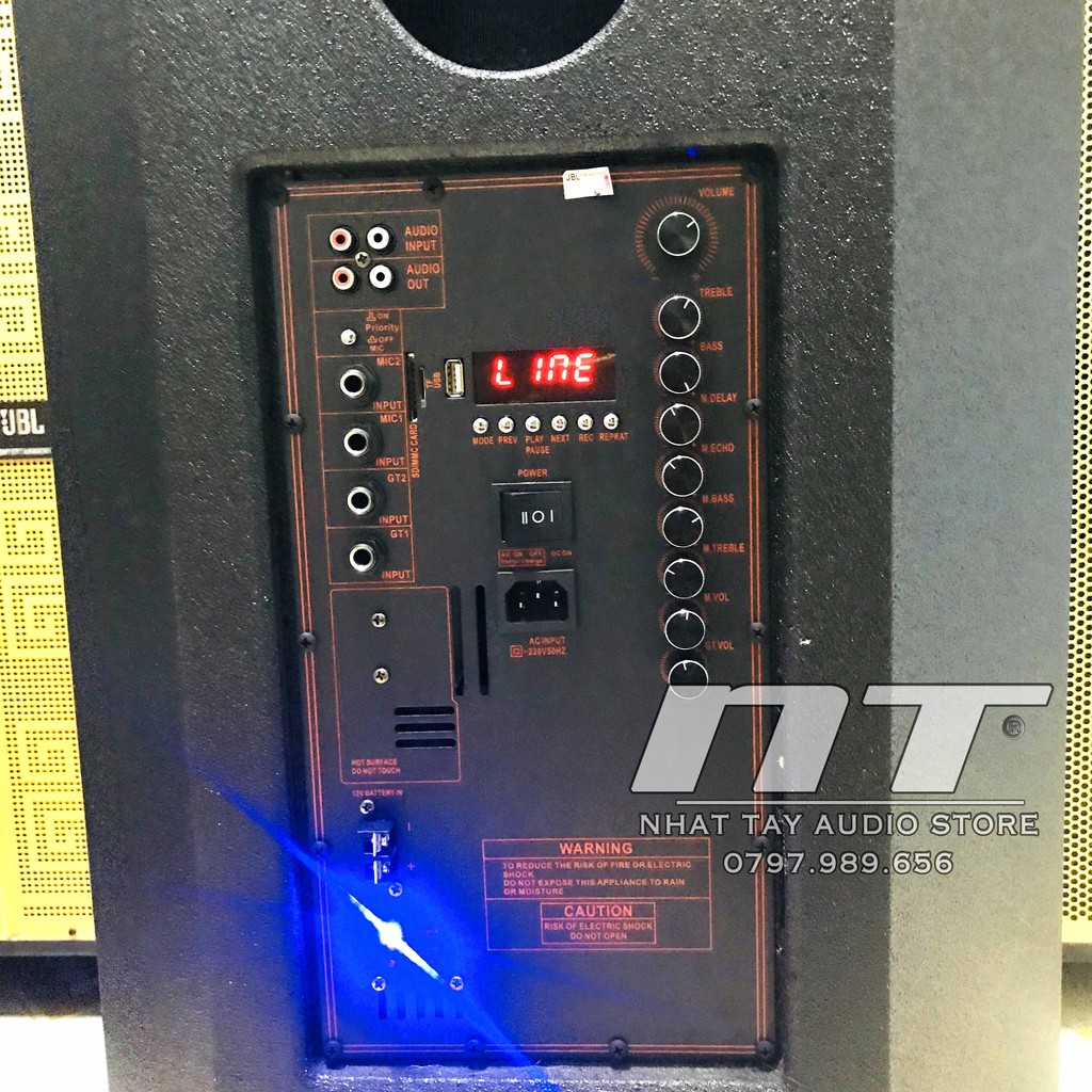 Loa kẹo kéo 4 tấc thùng gổ JBL 403 công suất lớn - Loa kéo karaoke di động bass 40 giá rẻ hay mới nhất hiện nay