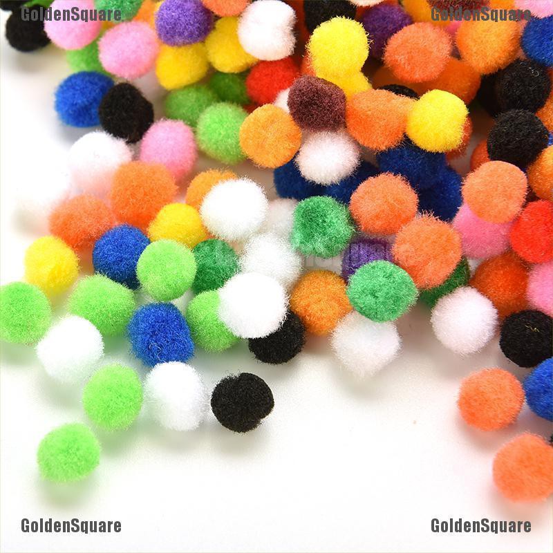 1000 Cục Bông Mềm 10mm Nhiều Màu Sắc Để Làm Đồ Thủ Công Cho Bé