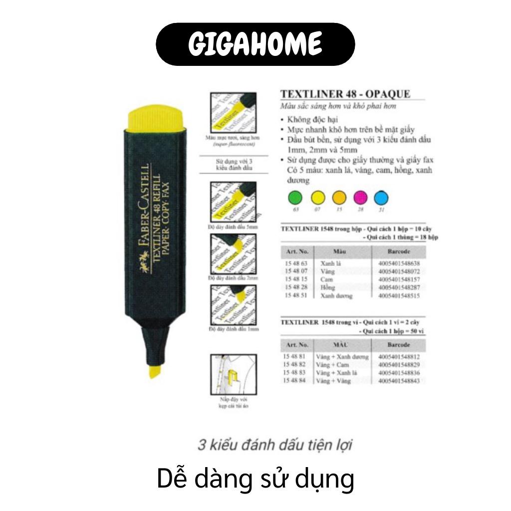 Đồ dùng học tập  GIÁ VỐN  Bút dạ quang Faber-Castell màu hồng, cam, xanh, không làm bẩn hay thấm qua trang khác 7558
