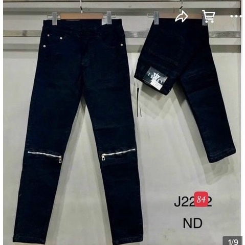 Quần jean nam co giãn 4 chiều, quần bò PHỐI DÂY KÉO GỐI dáng ôm chất vải cao cấp CAROLLSTORE MS84