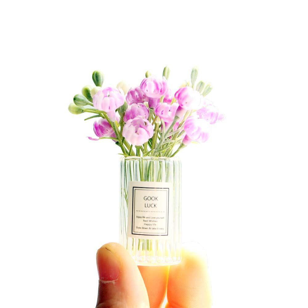 Chậu Hoa Nhài Nhỏ Xinh Trang Trí Nội Thất|Chậu Cây Mini Trang Trí Nhà Búp Bê