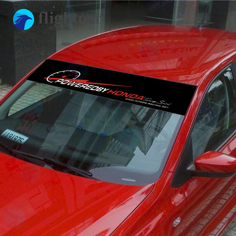 Miếng Dán Trang Trí Kính Chắn Gió Phía Trước Xe Hơi Bằng Vinyl Phản Quang Cho Honda City Fit Accord Civic