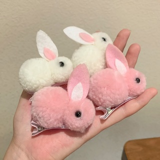 1C Kẹp tóc họa tiết chú thỏ hoạt hình phong cách Hàn Quốc dễ thương cho nữ