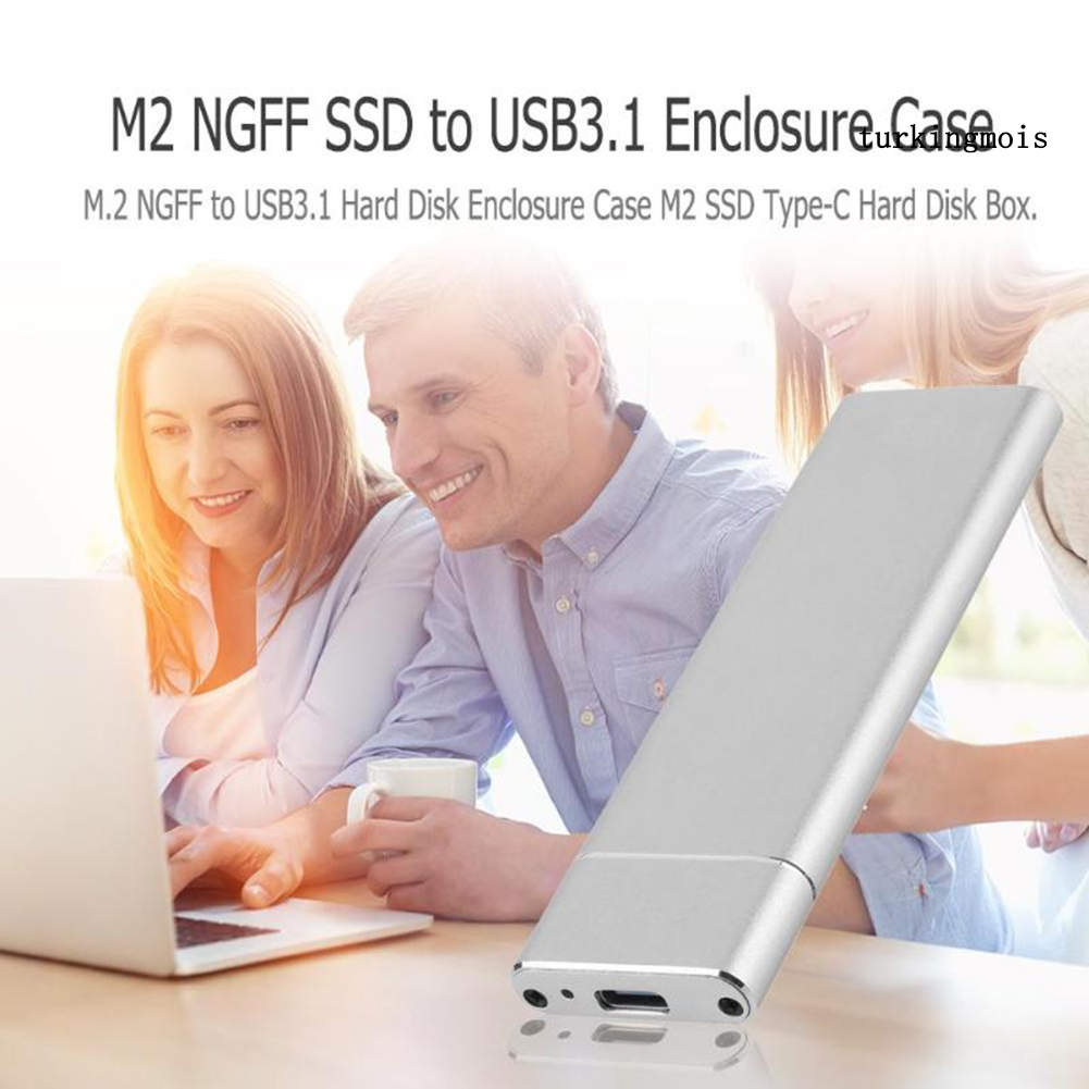 Hộp Đựng Ổ Cứng Ssd M.2 Ngff Sang Usb 3.1 Bằng Hợp Kim Nhôm Kèm Phụ Kiện | BigBuy360 - bigbuy360.vn
