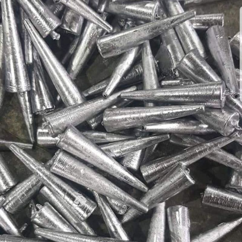 Chì nhọn xuyên tâm câu cá , chì nón size từ 1g-50g