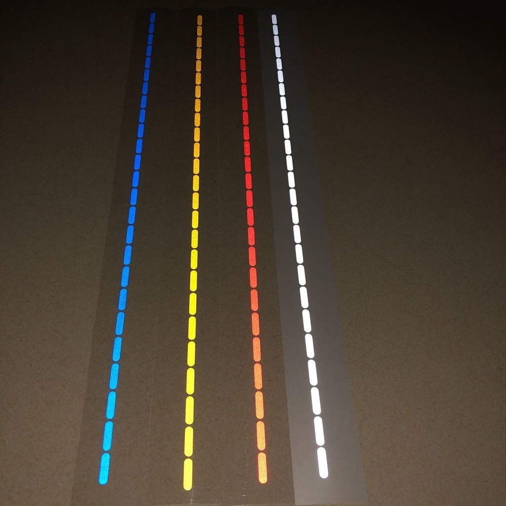 Miếng Dán Đường Chỉ Chấm Phản Quang Chống Nước Trang Trí Thân Xe Hơi Xe Máy Điện