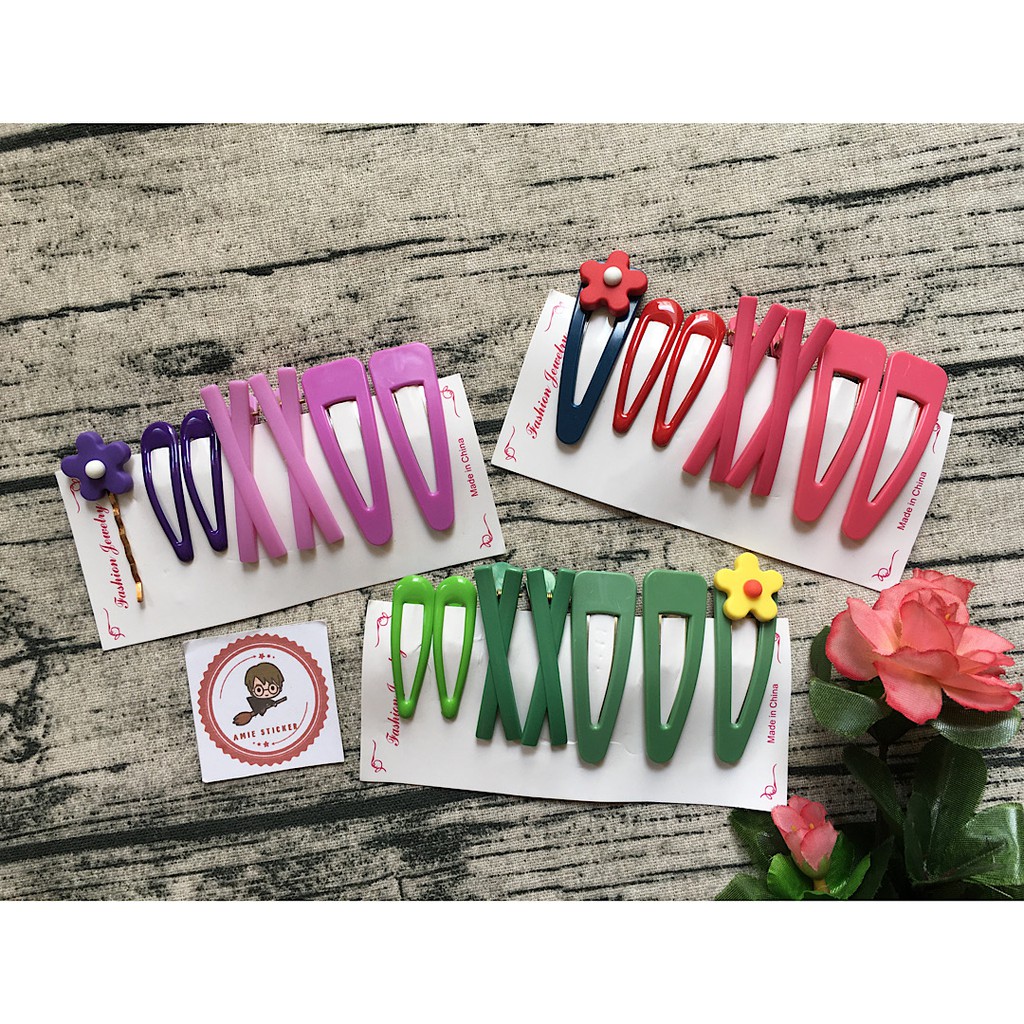 (Hình thật) Set 07 kẹp tóc dễ thương!