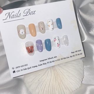 nailbox 10 chi tiet dễ thương,thiết kế theo size yêu cầu