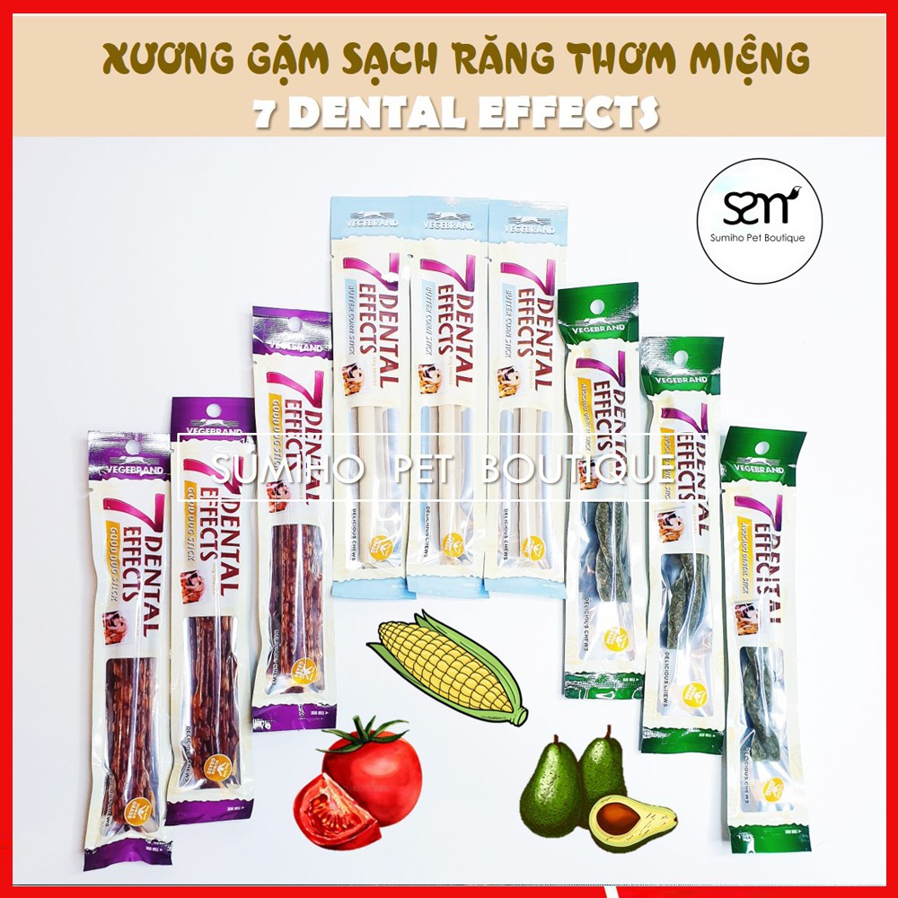 Xương gặm sạch răng thơm miệng cho cún cưng 7 Dental Effects (15gr/cây)