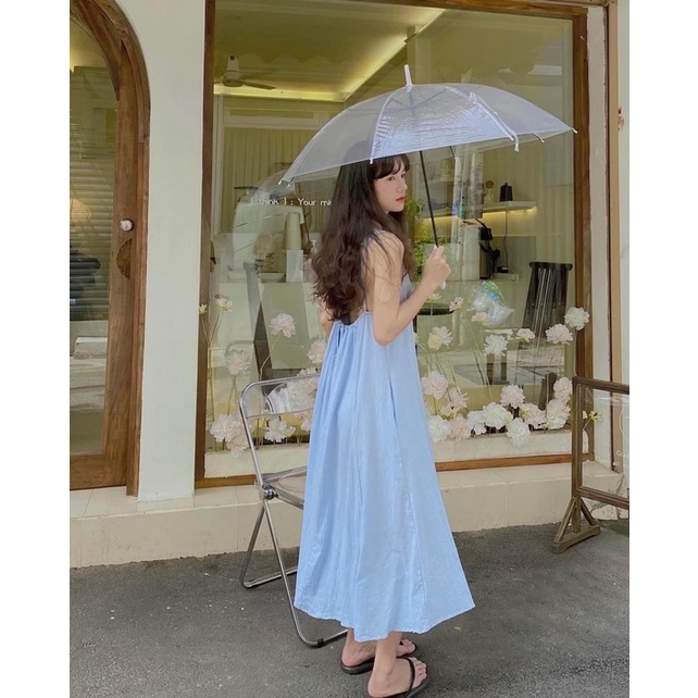 Ô Dù Đi Mưa Trong Suốt Chụp Ảnh Nghệ Thuật, Ngoại Cảnh - Dù Đi Du Lịch Chụp Hình Sống Ảo Sang Chảnh