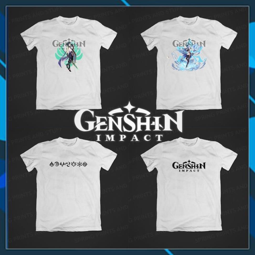 (SALE 50%) SALE- HOT-Áo THun Genshin Impact đẹp giá tốt nhất bán chạy nhất