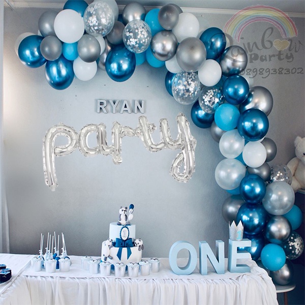 Bong bóng chữ PARTY trang trí tiệc, phụ kiện trang trí sinh nhật, tiệc tùng