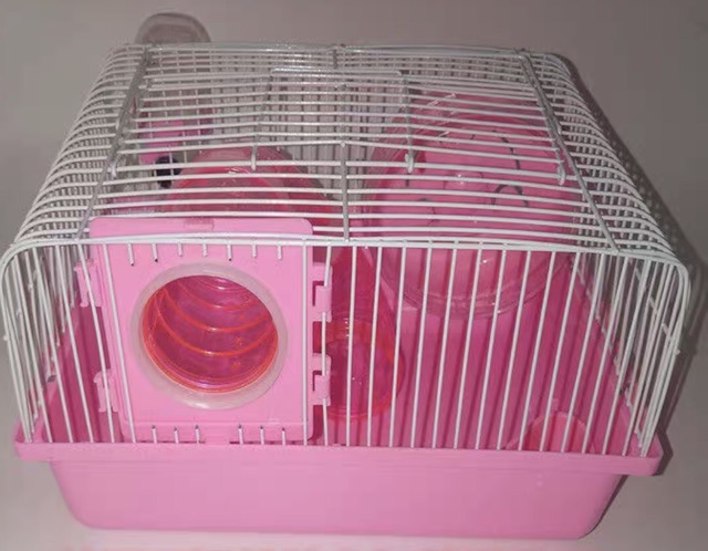 Cửa chui gắn lồng, cửa chui kèm vòng co, đồ chơi cho hamster