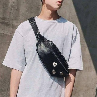 Túi bao tử da, đeo chéo da nam td43