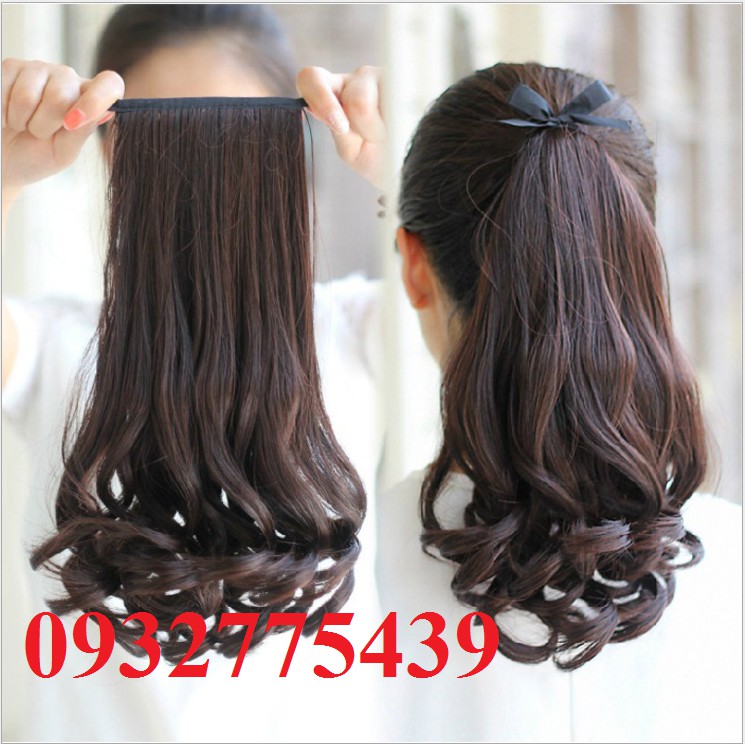 Tóc giả cột xoăn TG8345