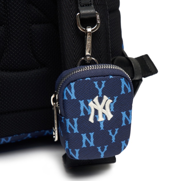 Balo MLB Chính Hãng FREESHIP MLB Monogram Backpack New York Yankees Màu Navy [3ABKM012N-50NYL] - Simple Sneaker