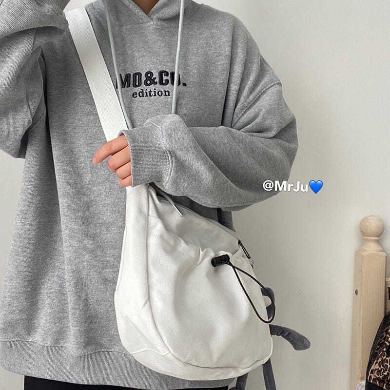 Túi Xách Vải Canvas Phong Cách Harajuku Nhật Bản Dành Cho Nam Nữ