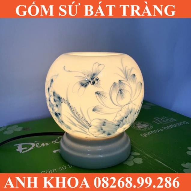 Đèn tinh dầu dùng thờ cúng - Gốm sứ Bát Tràng Anh Khoa