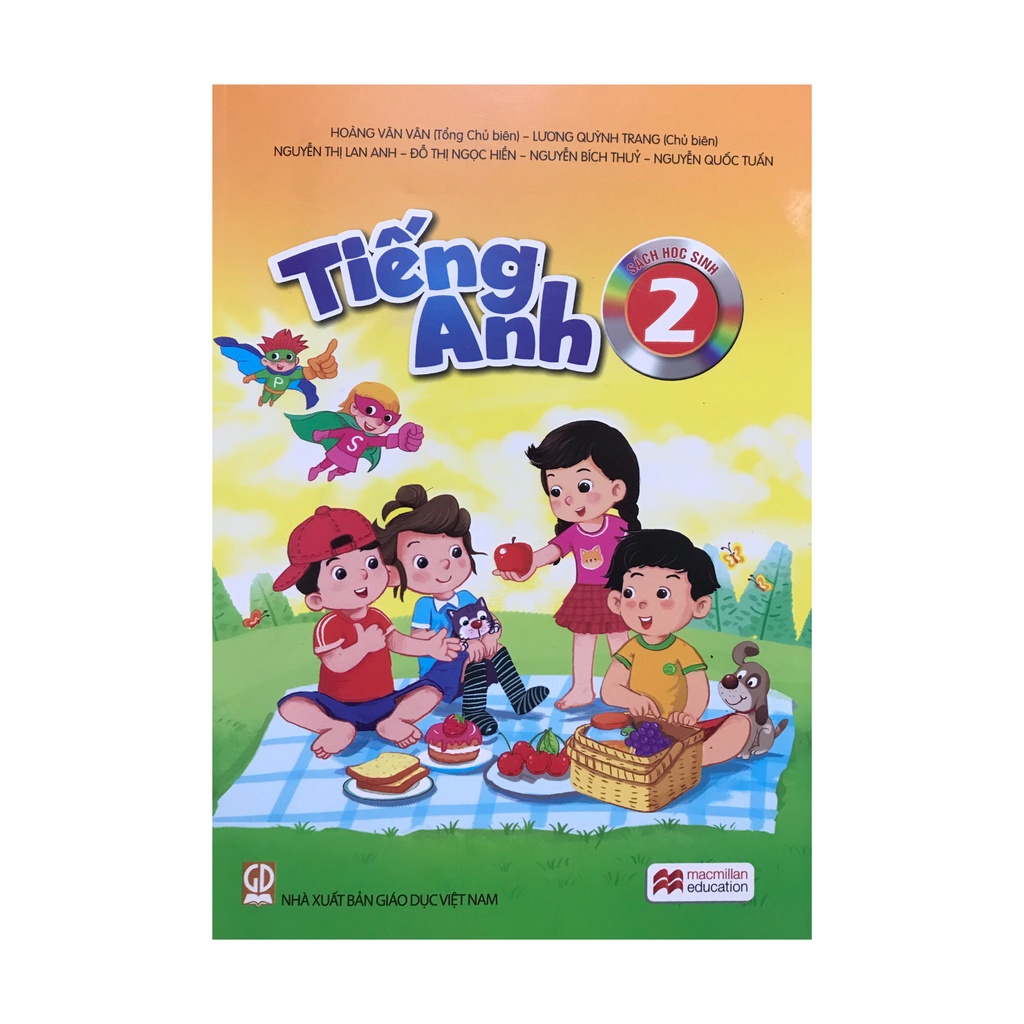 Sách - Sách học sinh Tiếng Anh 2 + bán kèm 1 quyển bé tập tô màu