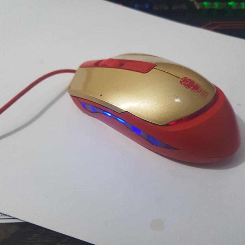 Chuột Eblue EMS145 iron man.chuột led game hàng thanh lý còn tốt