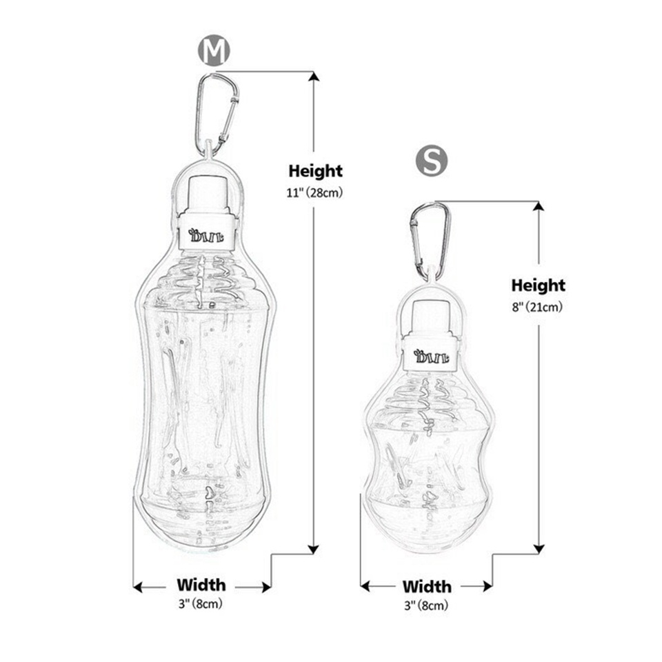 Bình nước du lich - Bình nước di động cho chó mèo 500ml