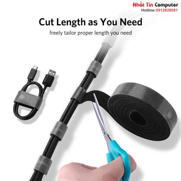 Dây dán Velcro tiện dụng, rộng 15mm Ugreen cao cấp  - Phân Phối Chính Hãng