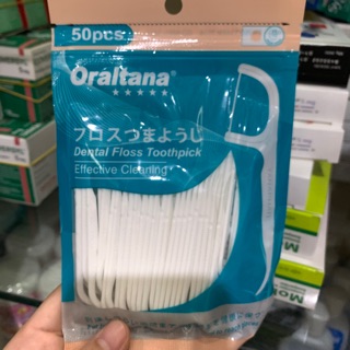 Tăm chỉ nha khoa gói Oral tana - tăm chỉ tiện lợi