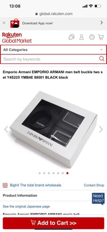 NỊT EMPORIO ARMANI FOR MEN