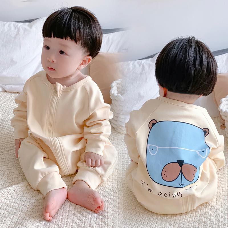 Túi Ngủ Vải Cotton Thời Trang Xuân Thu Cho Bé 0-3 Tuổi