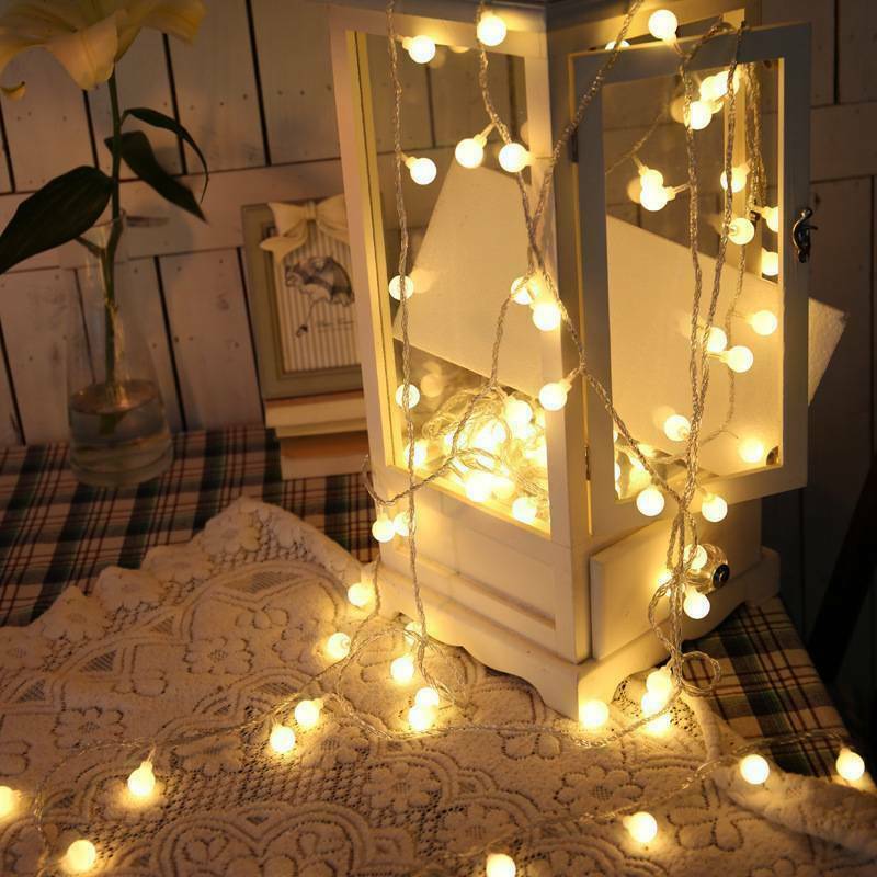 Dây đèn Led hình tròn dài 3m/4m/5m trang trí tiệc cưới/giáng sinh