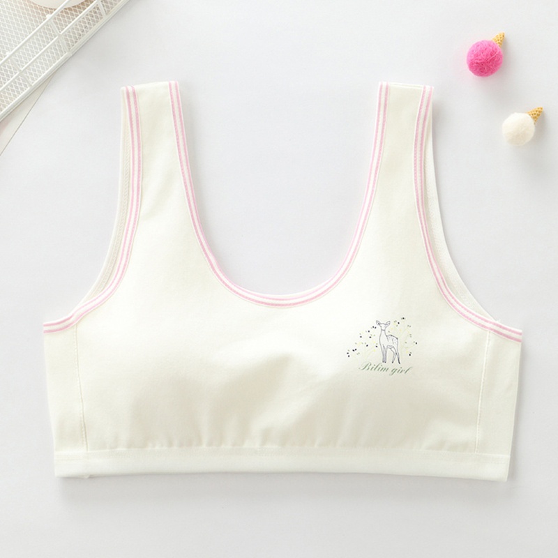 Brroa Áo Ngực Thể Thao Không Dây In Họa Tiết Sọc Màu Tương Phản Với Đệm Tháo Rời Được Cho Nữ Thanh Thiếu Niên