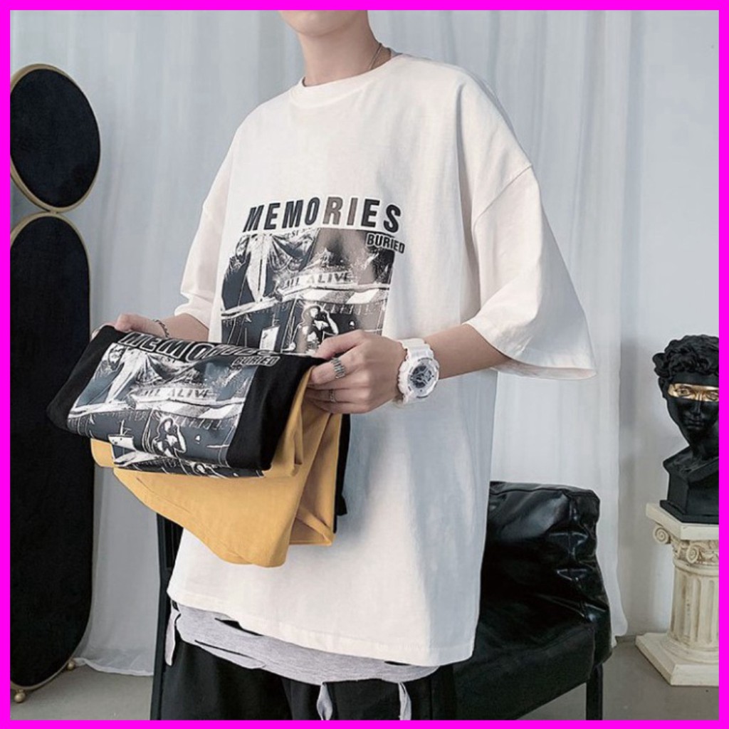 Áo Thun Tay Lỡ the MEMORIES Form Rộng Siêu Hot🍁 Unisex nam nữ đều mặc được | BigBuy360 - bigbuy360.vn