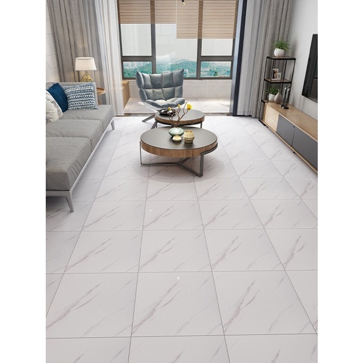 Miếng Dán Sàn Nhà Bằng PVC Họa Tiết Vân Đá Chống Thấm Nước Tiện Dụng Cho Nhà Tắm/ Nhà Bếp