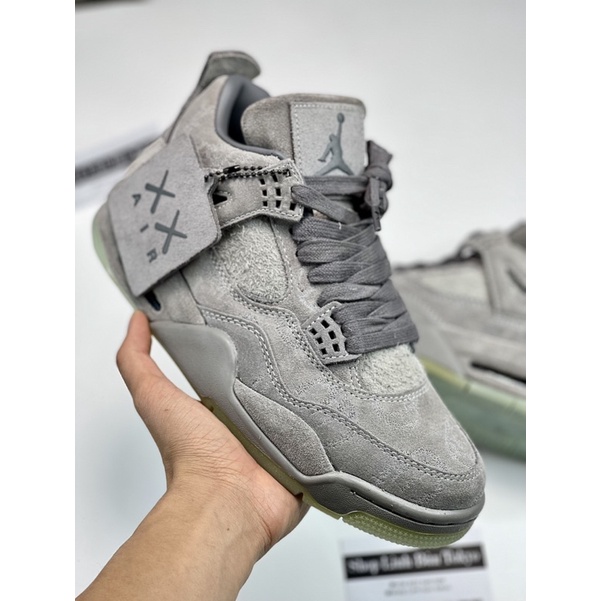 ( LINH BÚN TOKYO ) Giày jodan4 kaw xám lông chột sc + full hộp