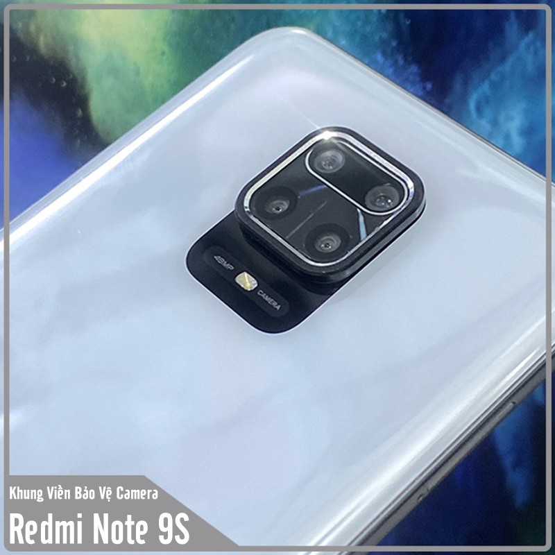 Khung viền Nhôm Camera Xiaomi Redmi Note 9S - Redmi Note 9 Pro