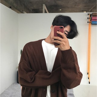 (ORDER) Áo len cardigan cổ chữ V form rộng