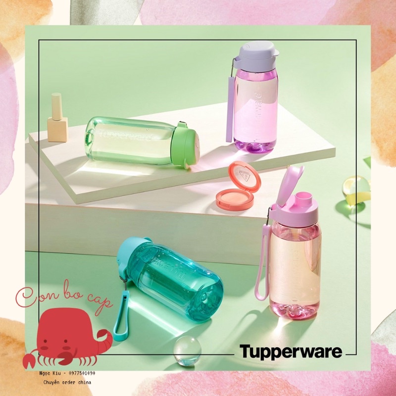 Bình Đựng Nước Uống Đẹp, Nước Đá, Ép Trái Cây Lohas 550ml Tupperware - Con Bọ Cạp