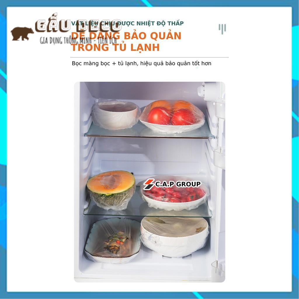 Màng bọc thực phẩm hình Gấu FREESHIP]  Co giãn tái sử dụng có chun bọc đồ ăn rất nhanh