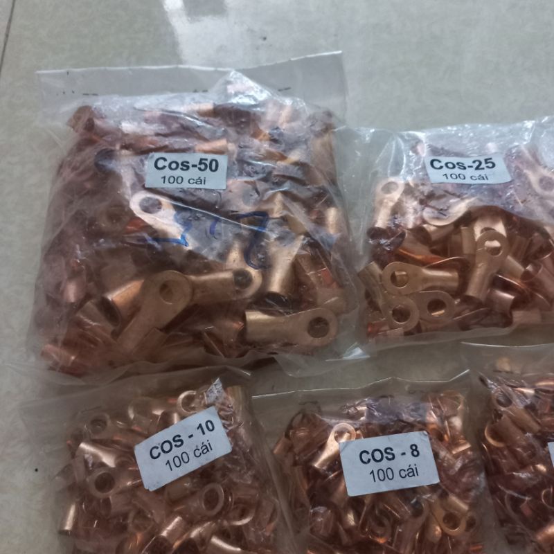 Combo 5 cái đầu Cos đồng các cỡ 50,25,16