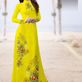 Vải áo dài in 3d lụa nhật