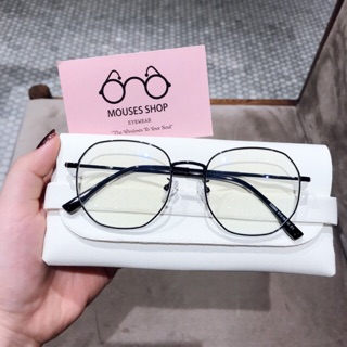 Kính mắt lục giác _ Gọng kính kim loại size mắt 4,9cm