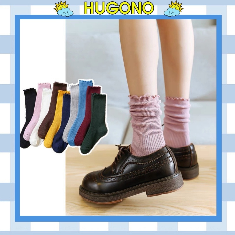 Vớ tất nữ cao cổ bèo nhún hàn quốc TN19