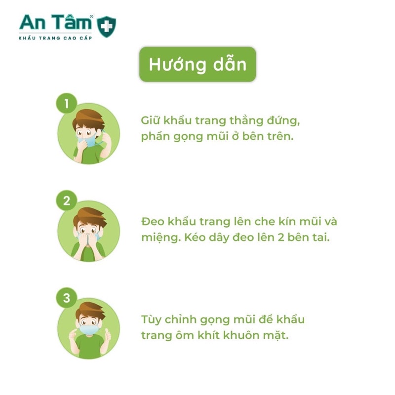 Khẩu trang trẻ em y tế kháng khuẩn in họa tiết cho bé chính hãng - AN TÂM