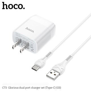 Cốc Sạc Nhanh 2 Cổng 2.4A Hoco C73