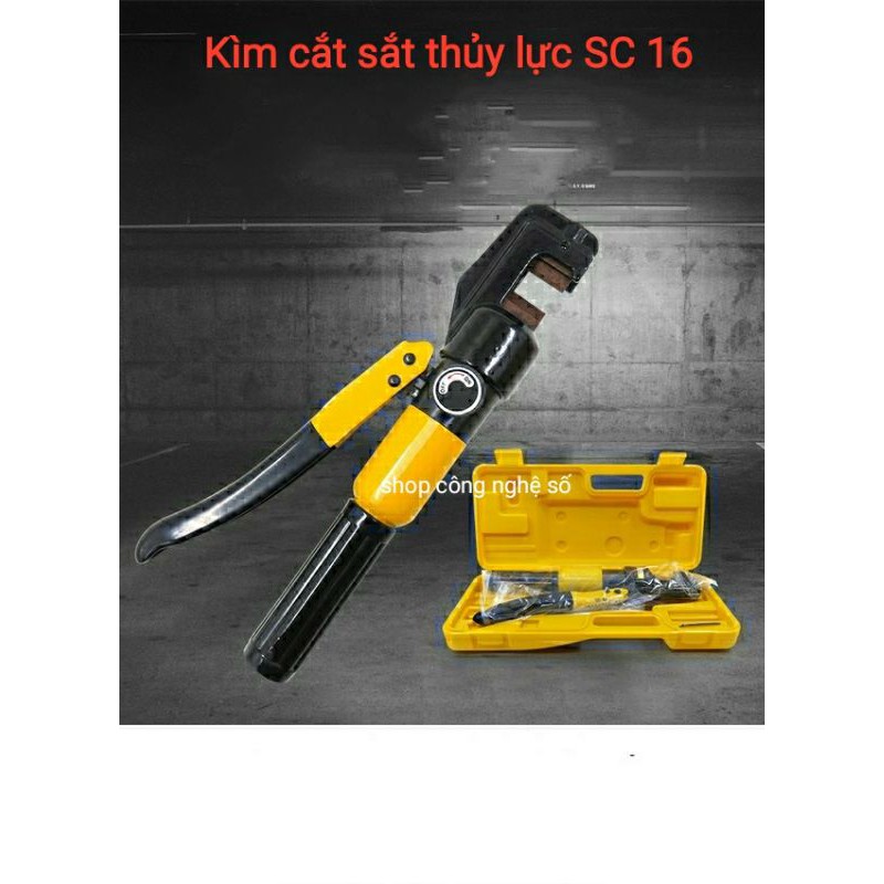 Kìm cắt sắt thủy lực SC-16 lực cắt lên đến 8 tấn hỗ trợ từ phi 04mm đên 16mm có hộp đựng