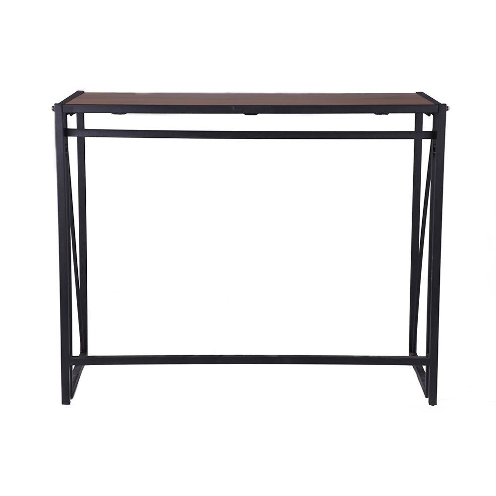 HomeBase FURDINI Bàn làm việc văn phòng bằng gỗ ép khung thép có thể gấp lại JM0911 W95xH76xD45cm màu cổ điển