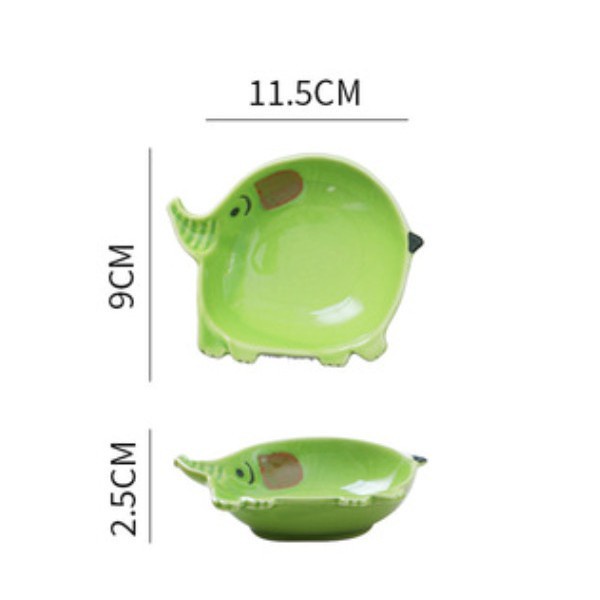 Bát Ăn Dặm Gốm Sứ Hình Con Voi Đáng Yêu Cute, Chén Ăn Dặm Gốm Sứ Hình Con Vật Đáng Yêu Cho Bé