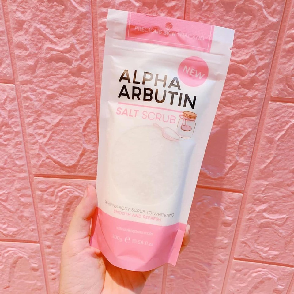 Muối Tắm Tẩy Tế Bào Chết Toàn Thân Alpha Arbutin Dưỡng Sáng Mịn Da 300gr